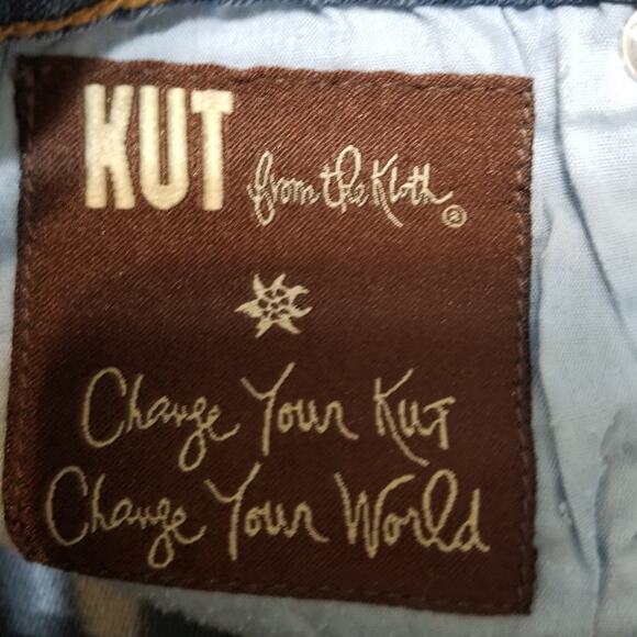 Kut From The Kloth Women's Blue Medium Wash Jeans Slim Straight Leg Size 4 - Picture 5 of 9